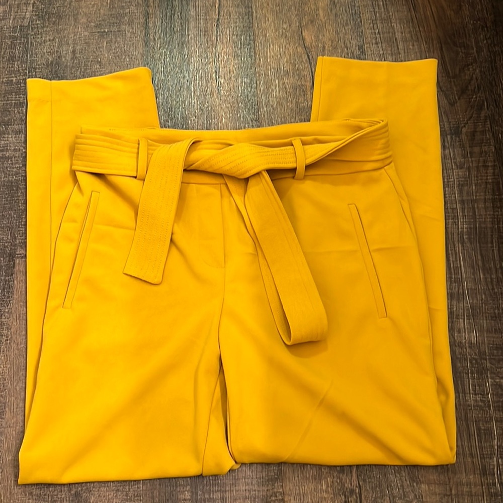 Jules and Leopard business casual pants. Mustard yellow color. Size small